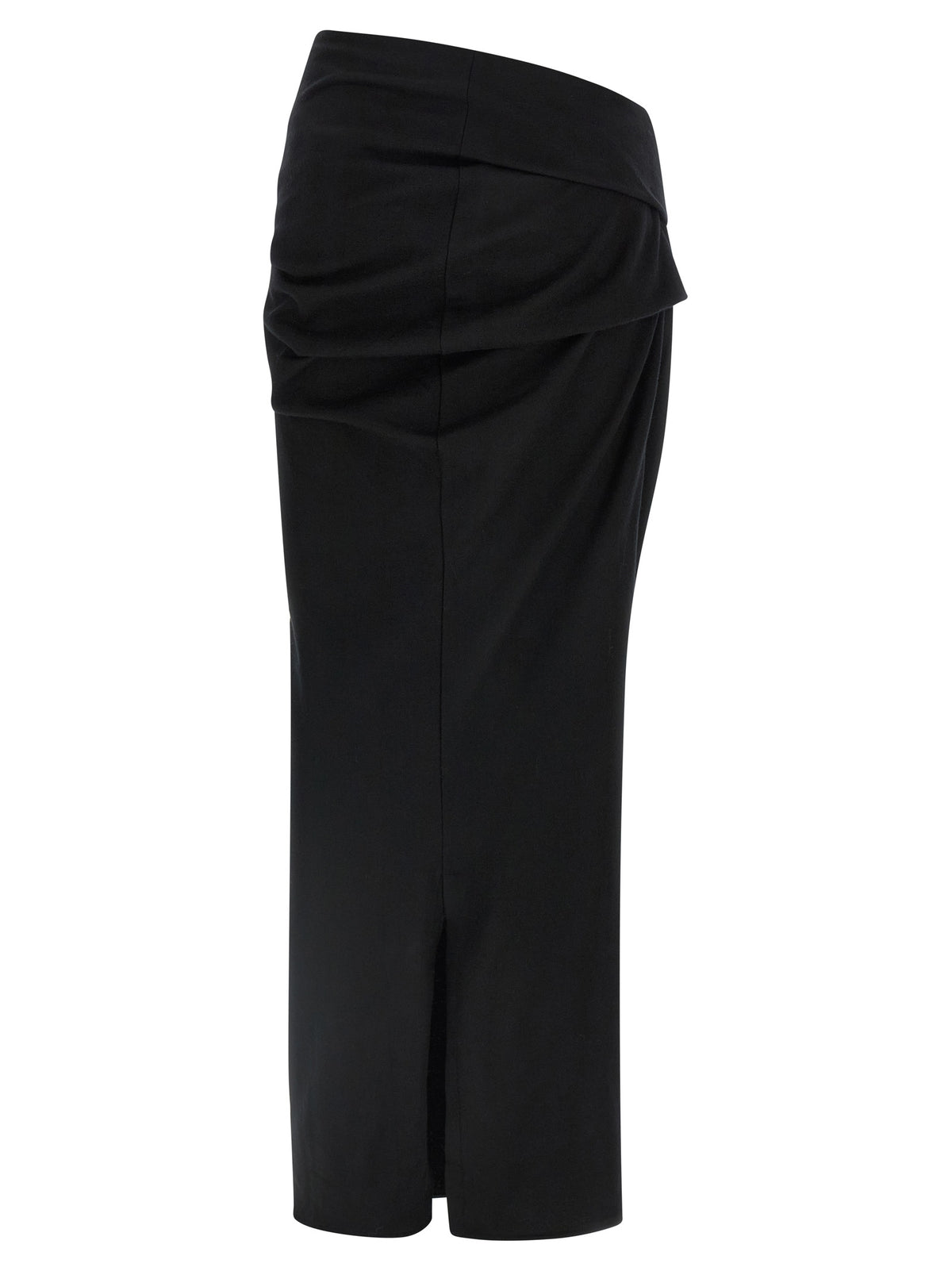 Entire Studios Black Wool Midi Skirt - Elegant and Stylish