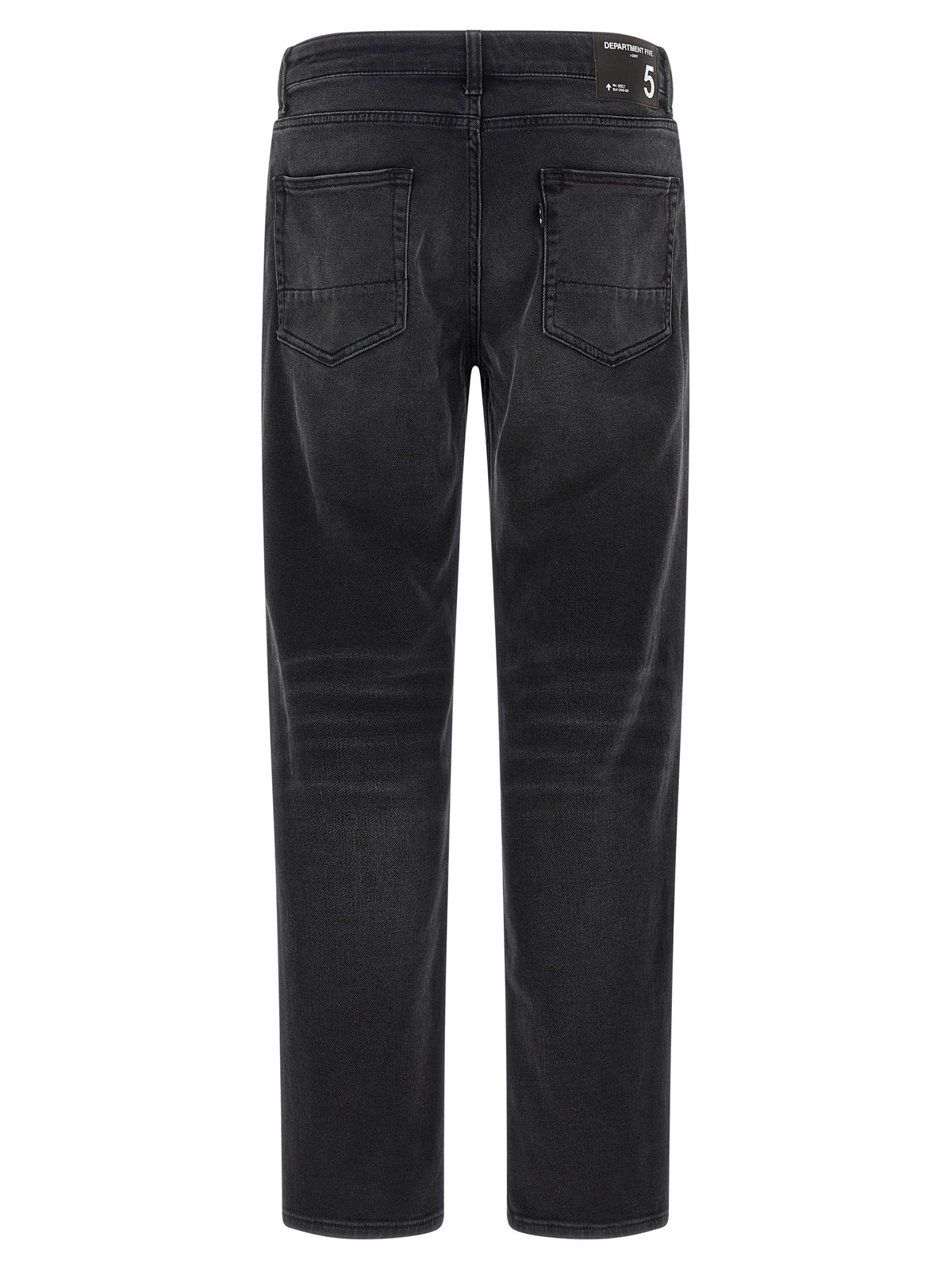 Department 5 Black Cotton Straight-Leg Jeans