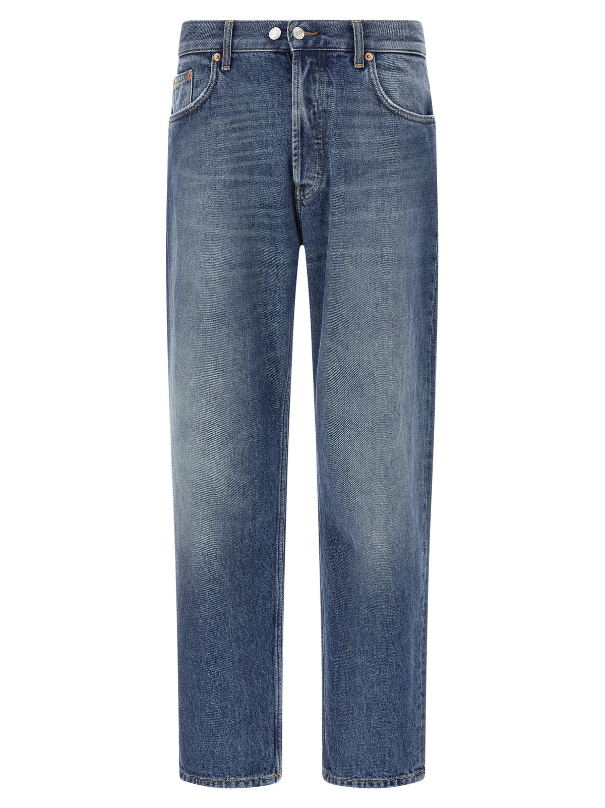 Department 5 Blue Cotton Straight-Leg Jeans