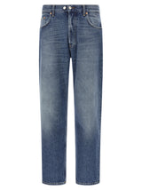 Department 5 Blue Cotton Straight-Leg Jeans