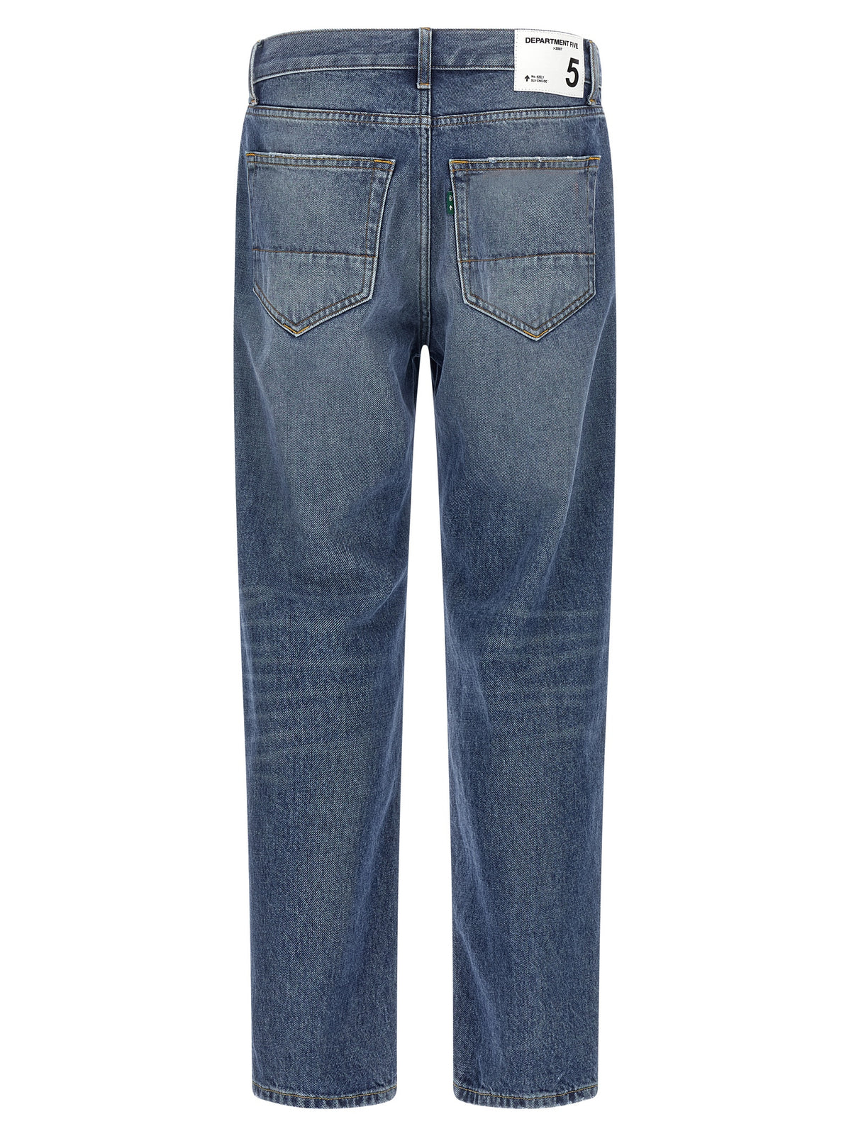 Department 5 Blue Cotton Straight-Leg Jeans