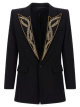 Balmain Black Viscose Blazer