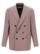 Dries Van Noten Purple Wool Blazer
