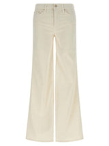 Mother Denim White Cotton Flared Pants