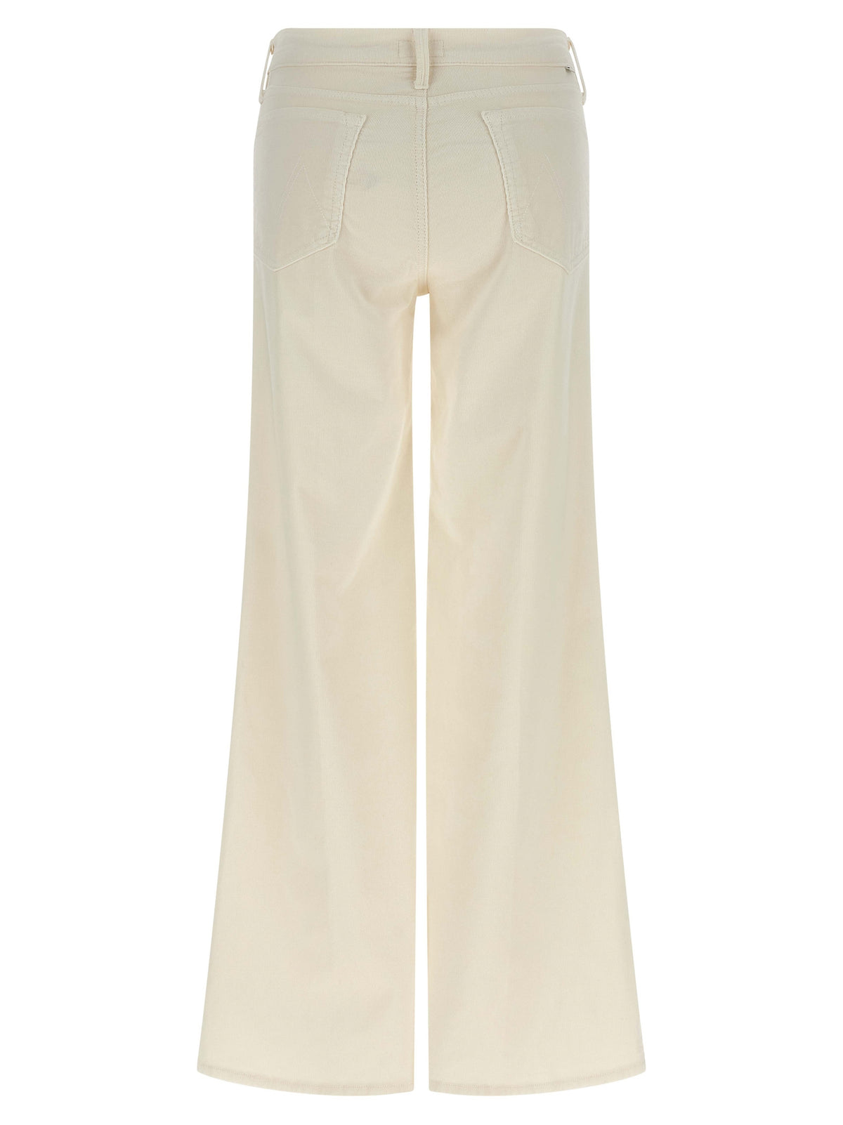 Mother Denim White Cotton Flared Pants