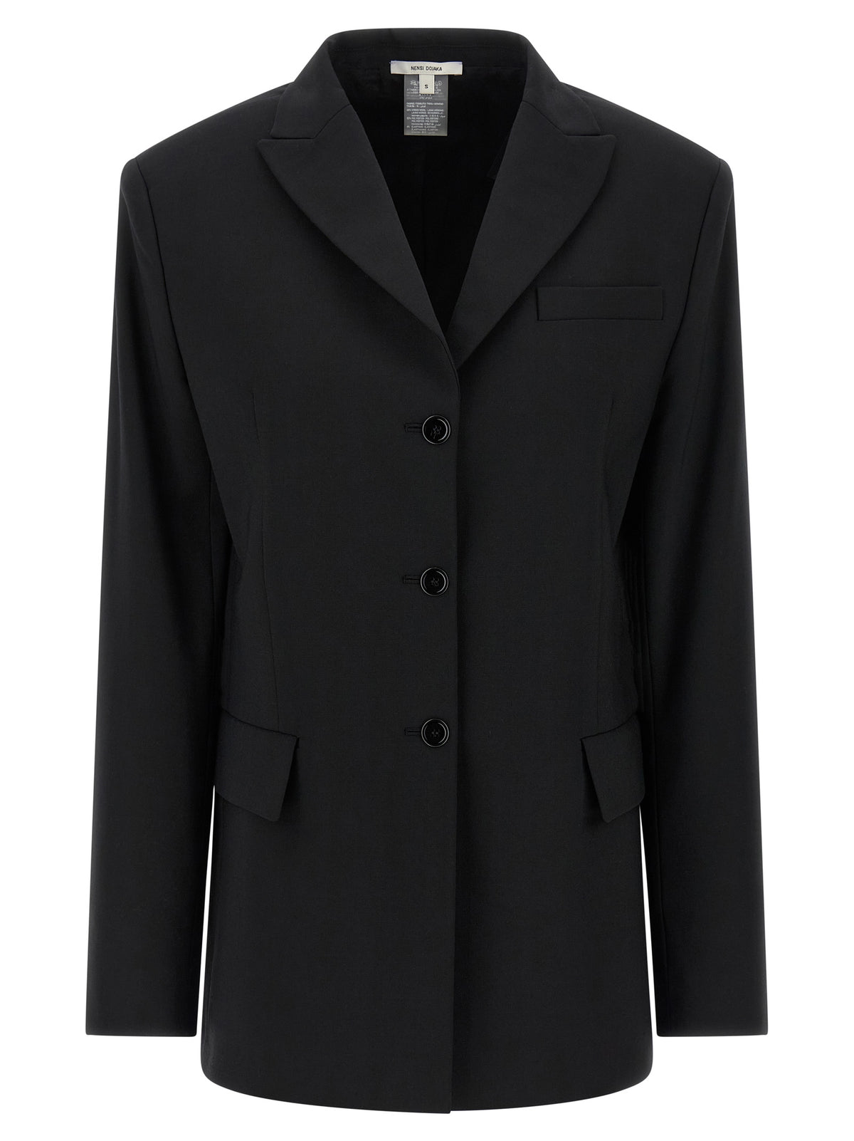 Nensi Dojaka Black Virgin Wool Blazer
