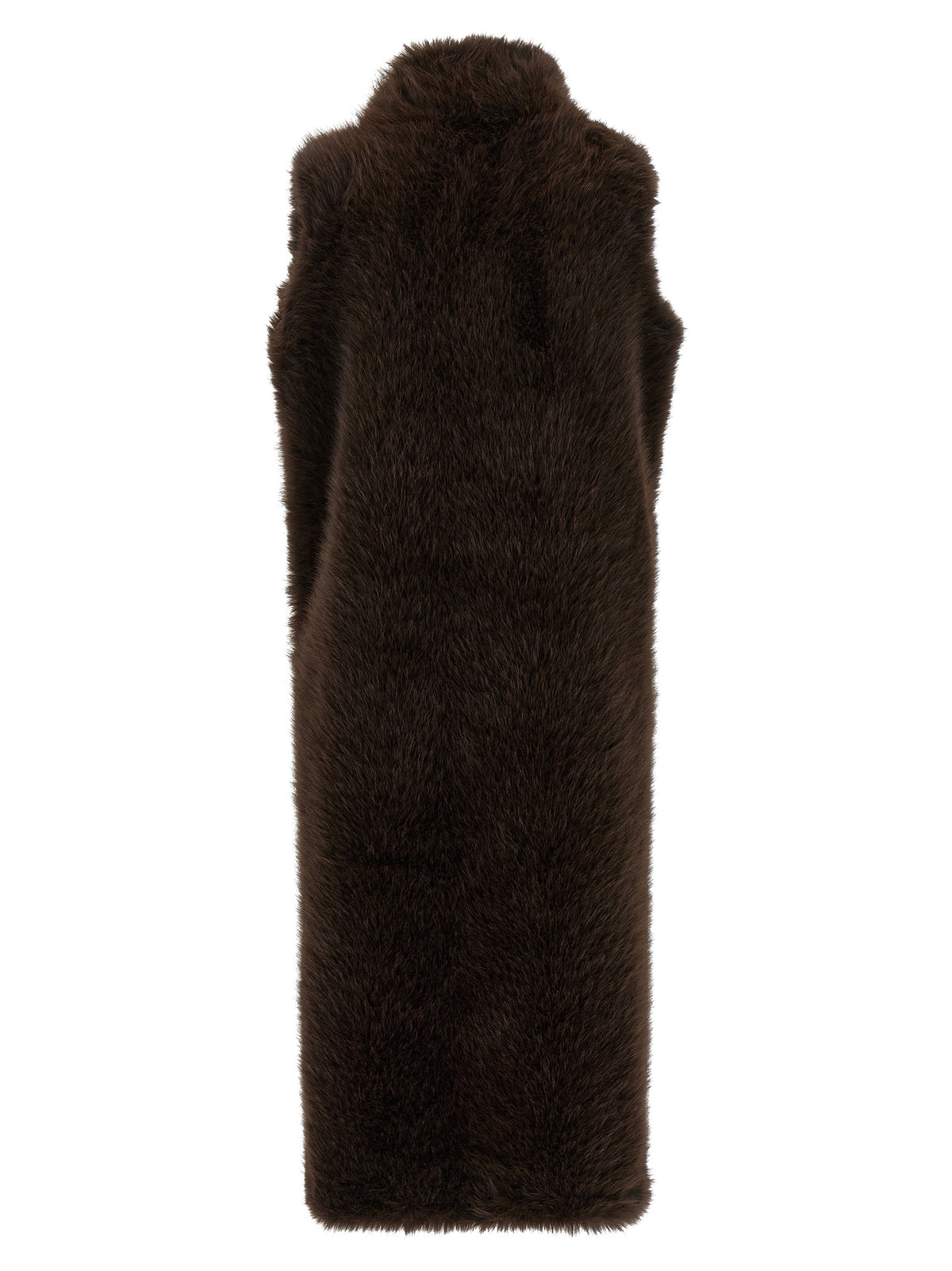 B&B COUTURE Brown Polyester Coat