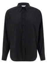 Chemisier noir en coton NUDE