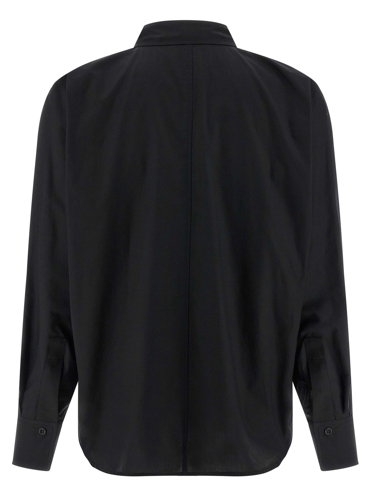Chemisier noir en coton NUDE