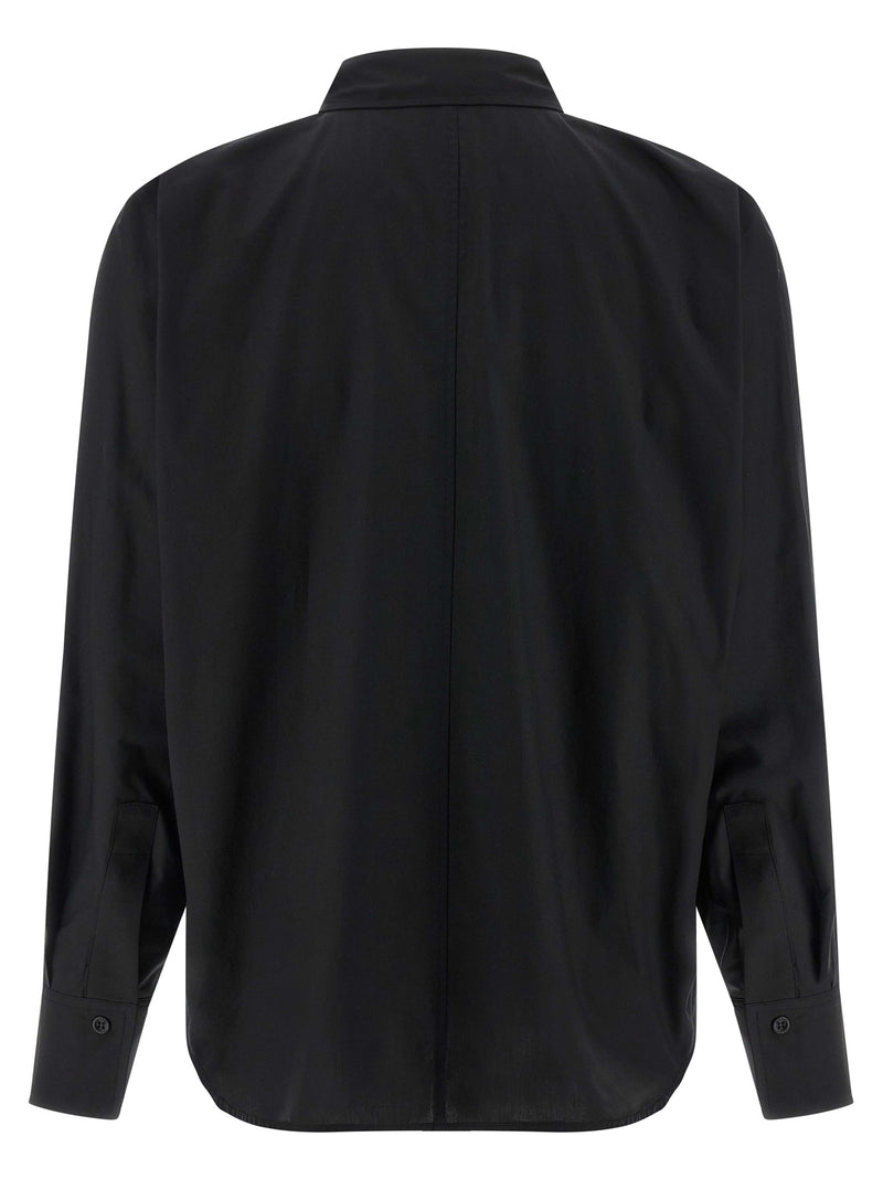 NUDE Black Cotton Blouse
