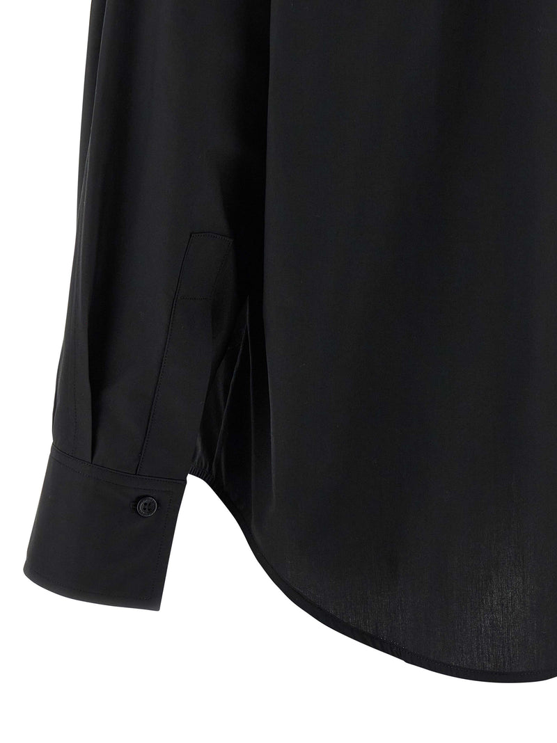 NUDE Black Cotton Blouse