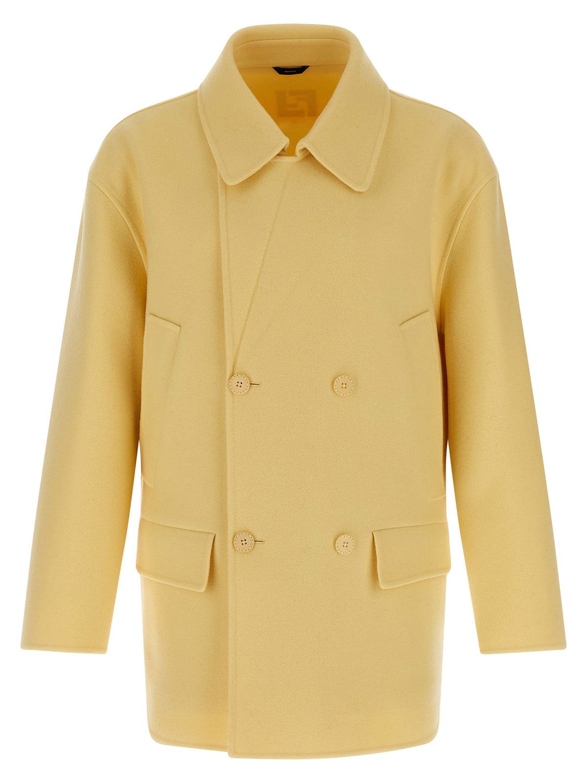 Fendi Multicolor Virgin Wool Coat