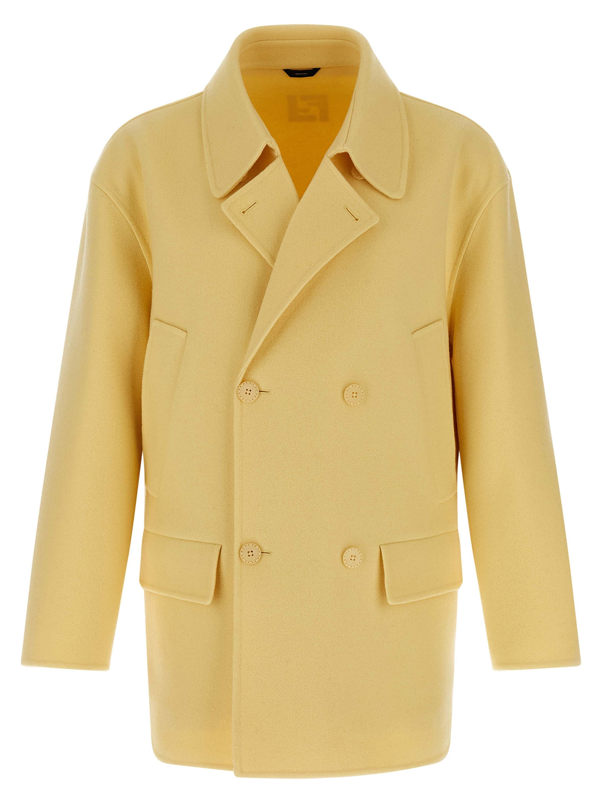 Fendi Multicolor Virgin Wool Coat