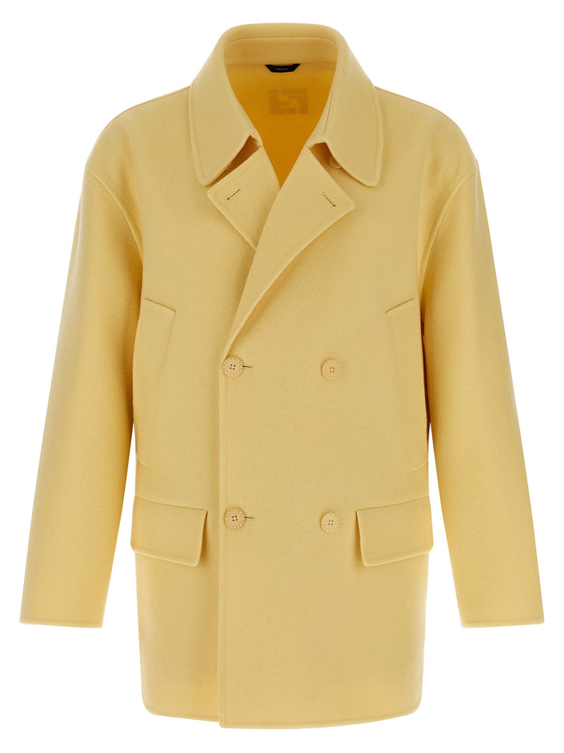 Fendi Multicolor Virgin Wool Coat