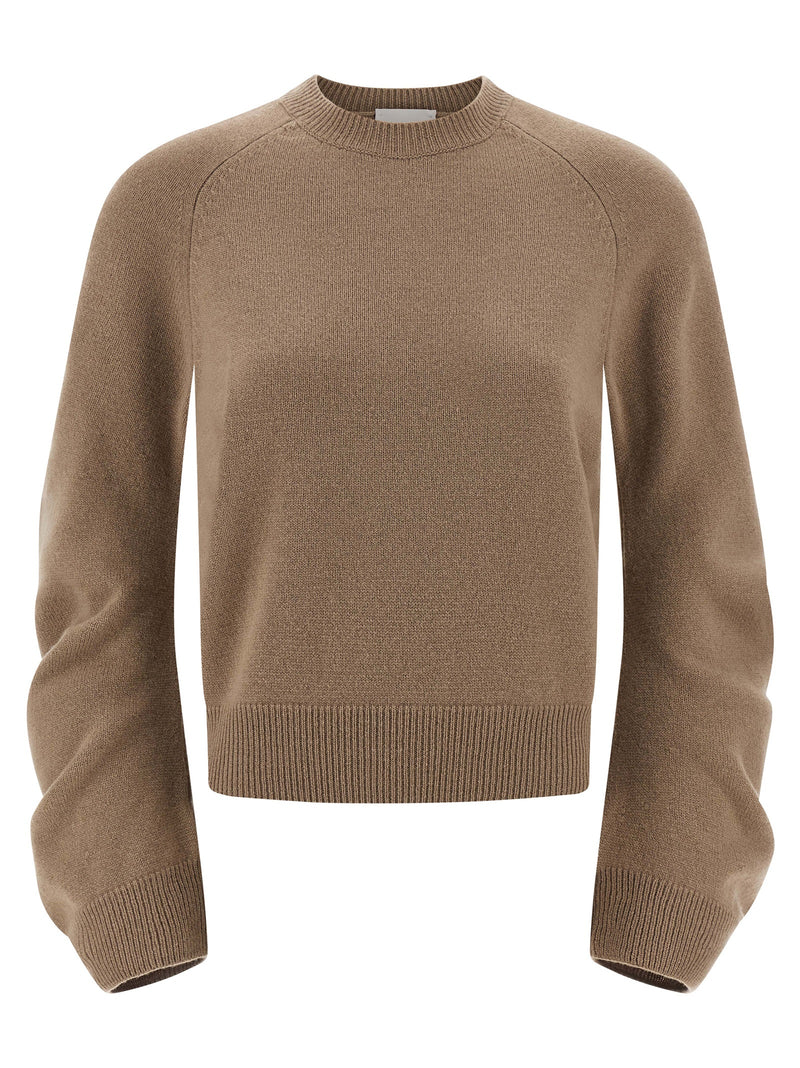 NUDE Beige Virgin Wool Cardigan