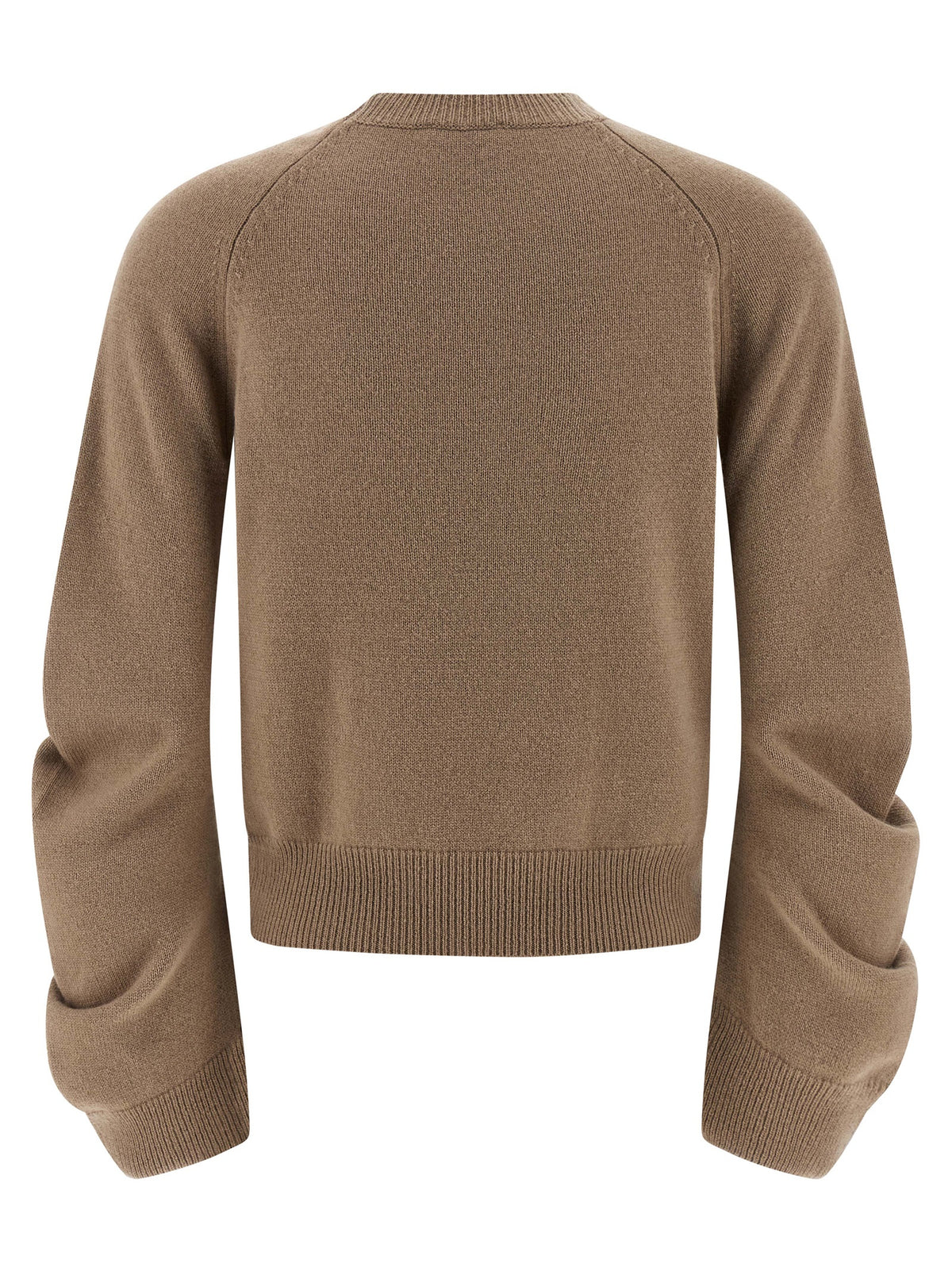 NUDE Beige Virgin Wool Cardigan
