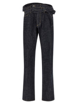Dsquared² Blue Cotton Straight-Leg Jeans