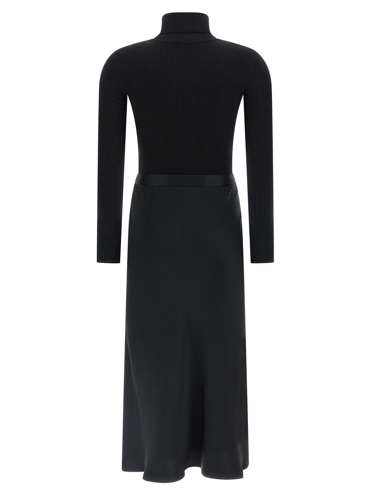 Elisabetta Franchi Black Lycra Midi Dress