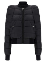 Rick Owens Black Nylon Bomber