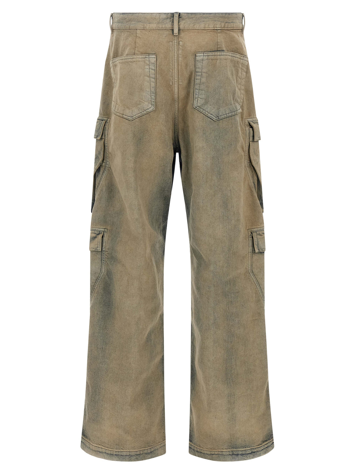 DRKSHDW Beige Cotton Cargo Pants