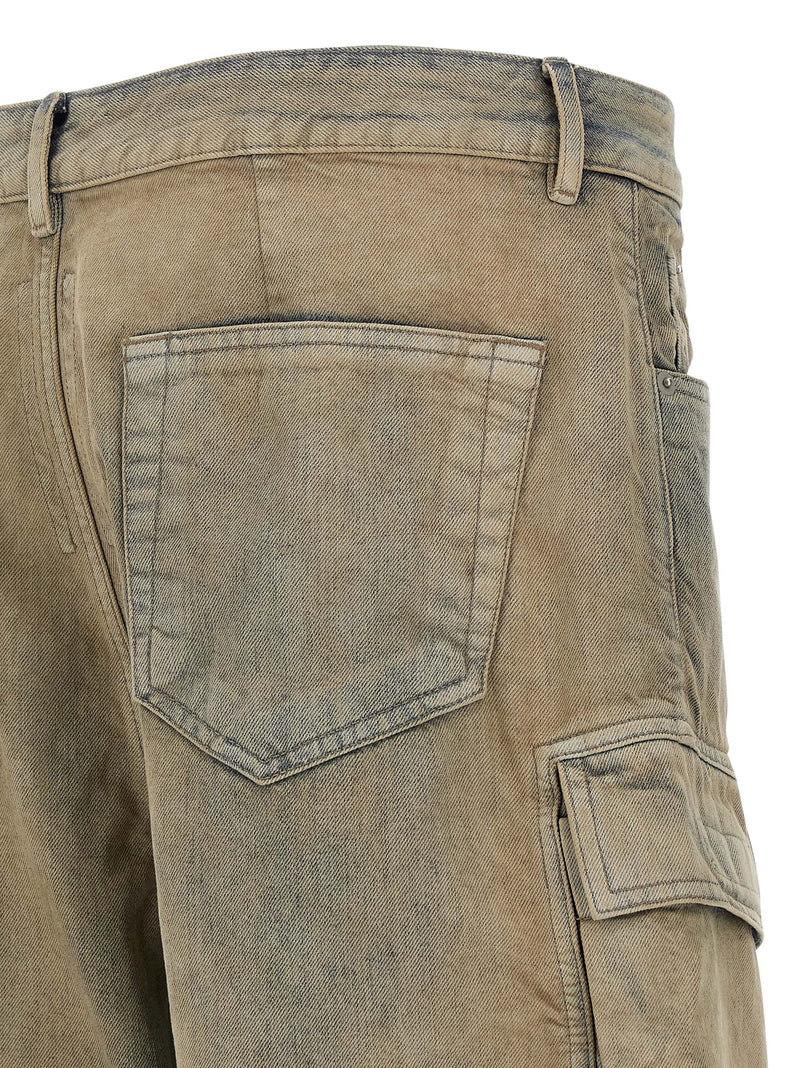 DRKSHDW Beige Cotton Cargo Pants