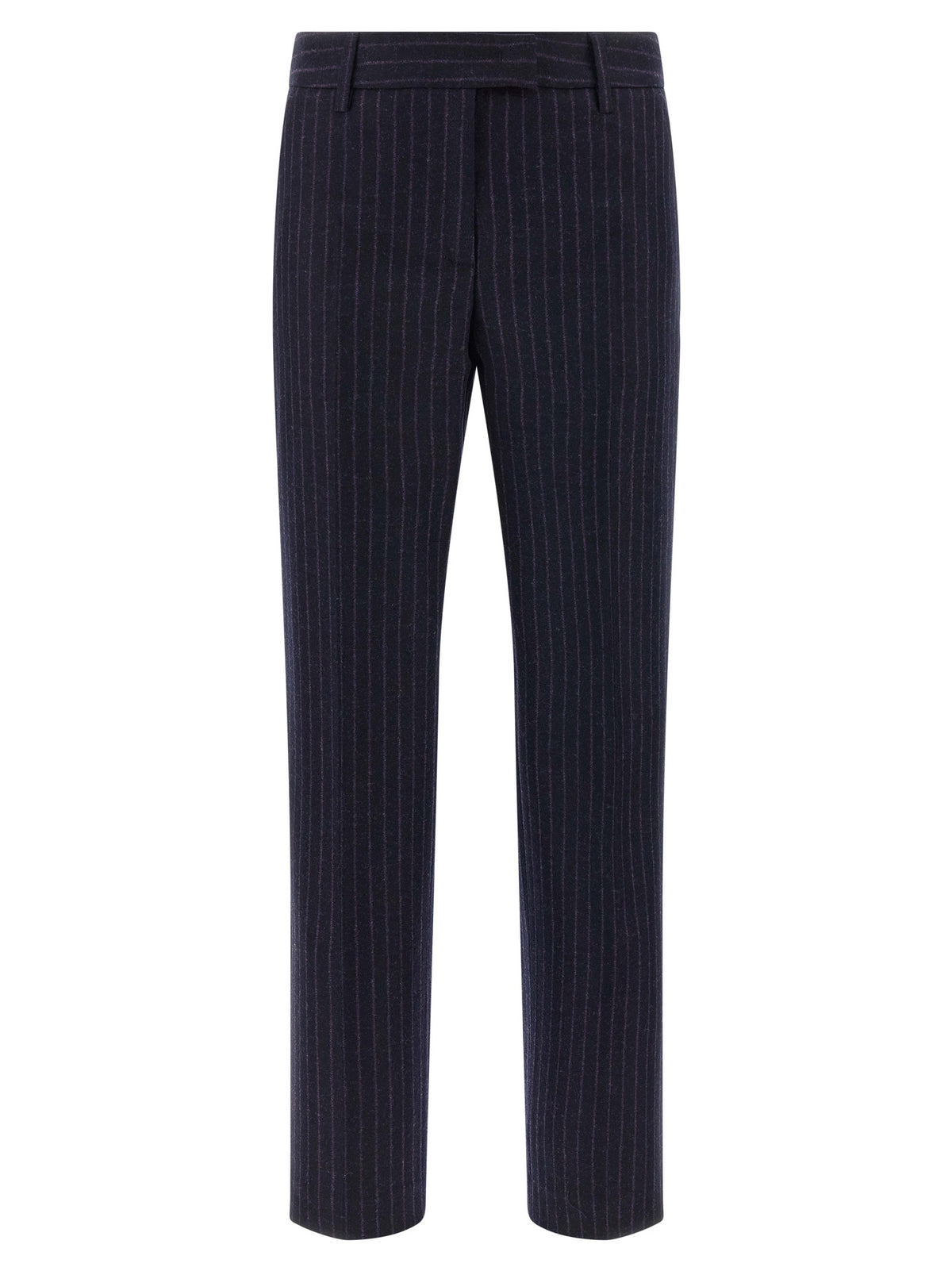 Pantalon de costume Alberto Biani en laine vierge bleu