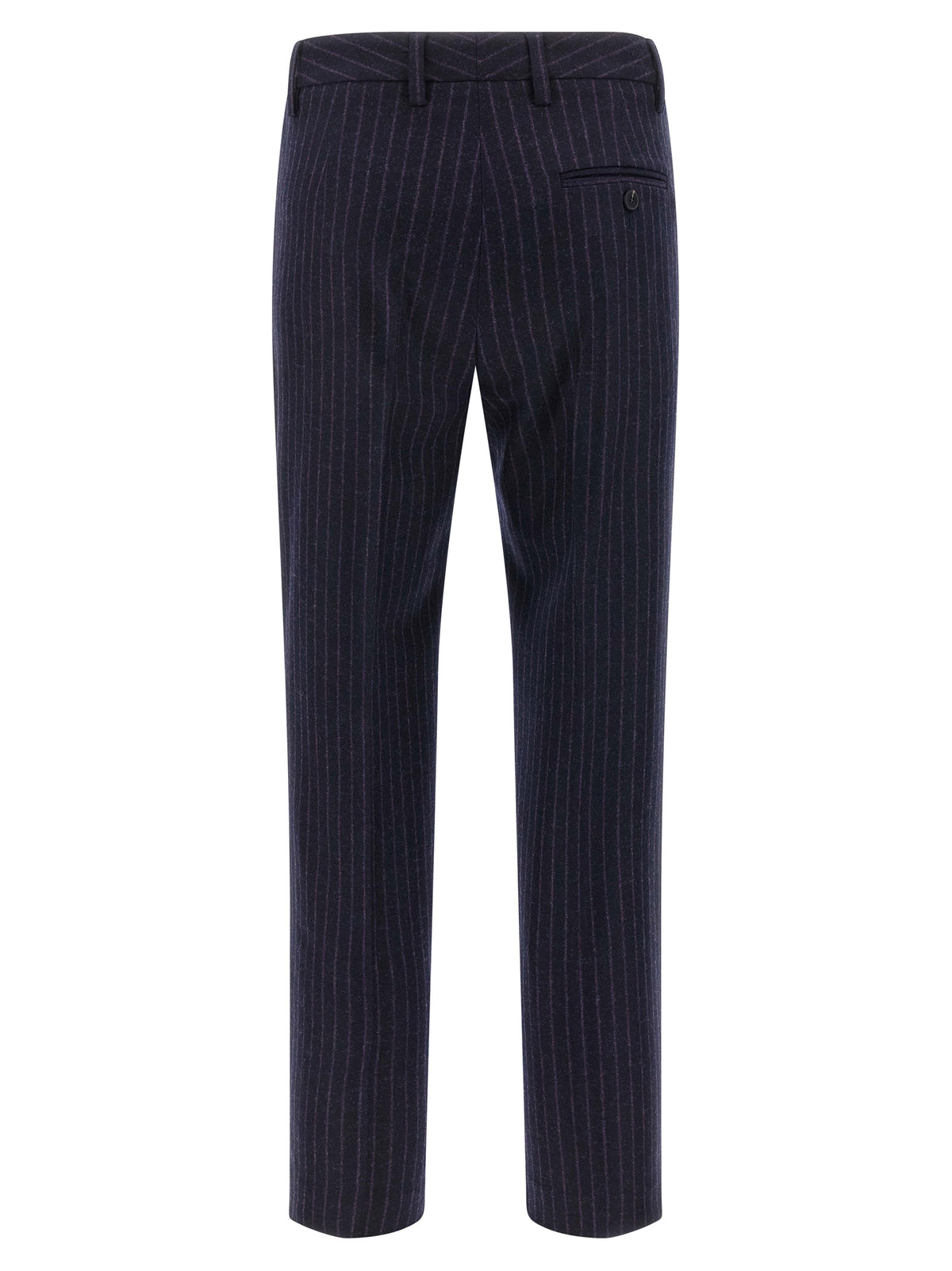 Pantalon de costume Alberto Biani en laine vierge bleu