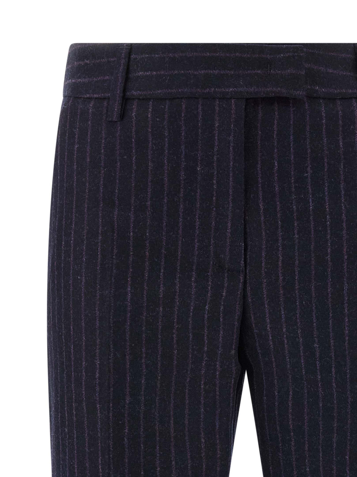 Pantalon de costume Alberto Biani en laine vierge bleu