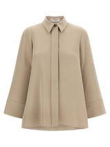 Alberto Biani Beige Triacetate Blouse