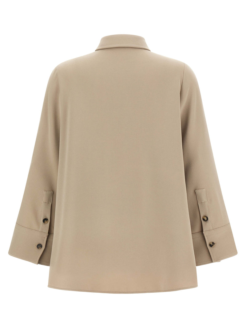 Alberto Biani Beige Triacetate Blouse - Chic & Modern Elegance