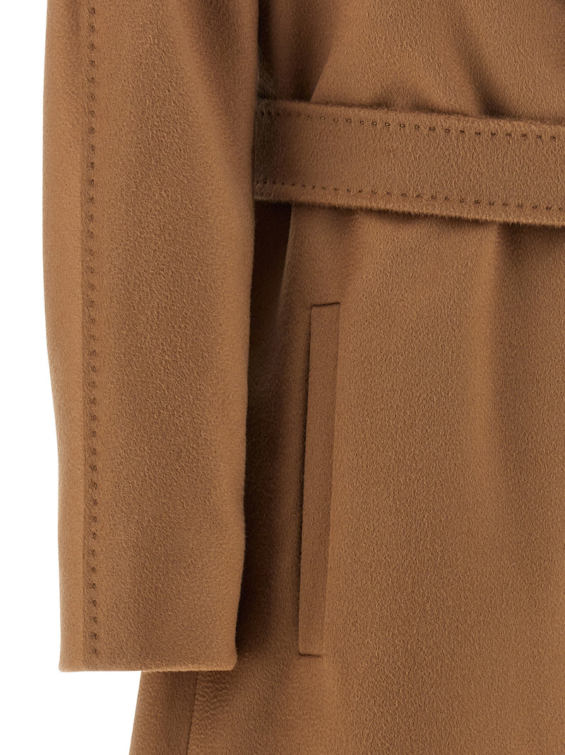 Manteau Max Mara en laine vierge marron