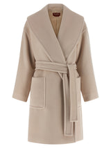 Max Mara Beige Wool Coat