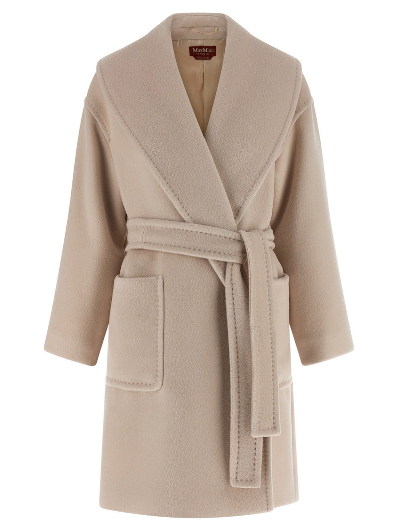 Manteau en laine beige Max Mara