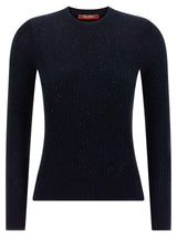 Max Mara Blue Silk Cardigan