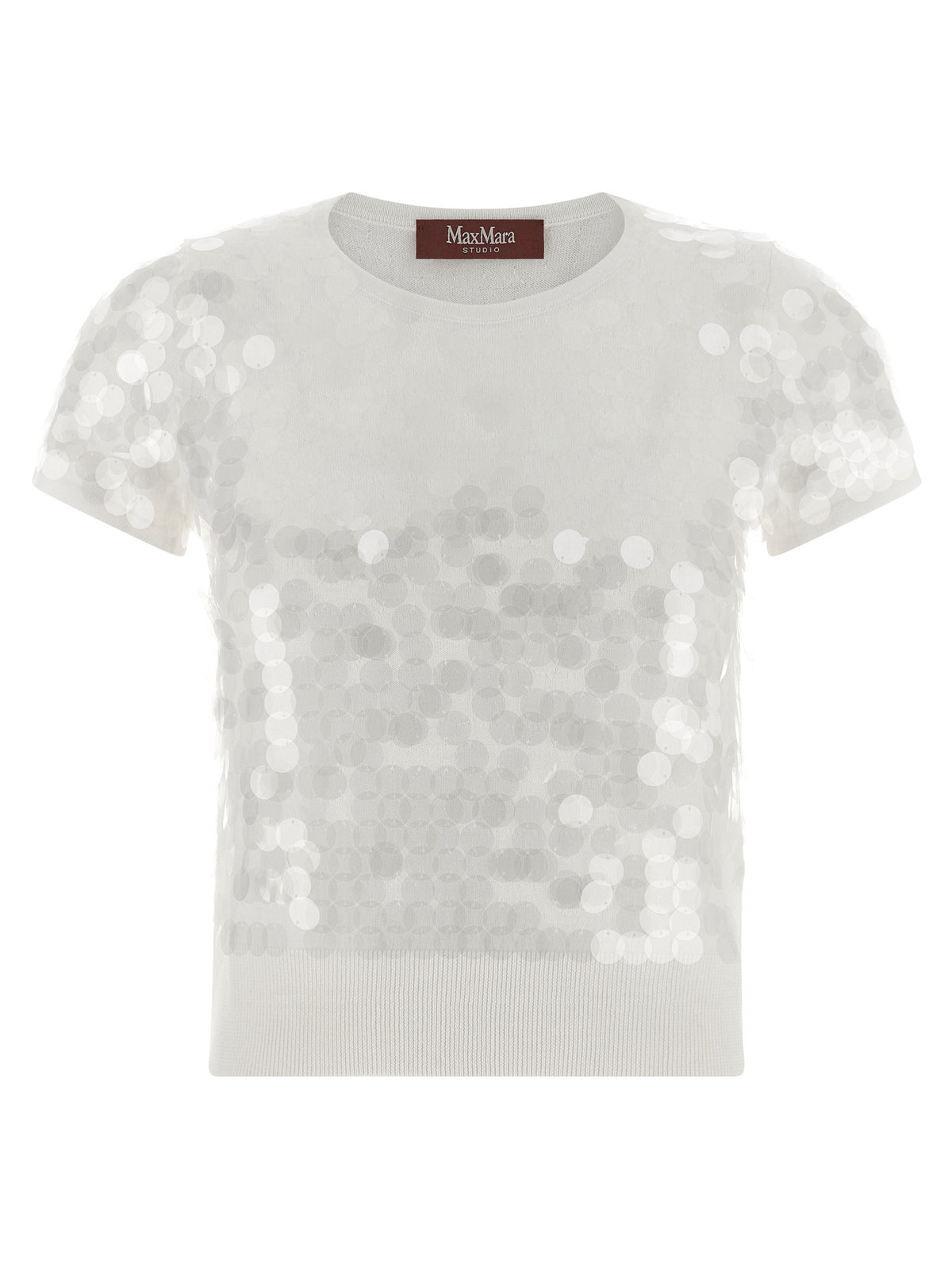 Max Mara Saio White Virgin Wool Cardigan