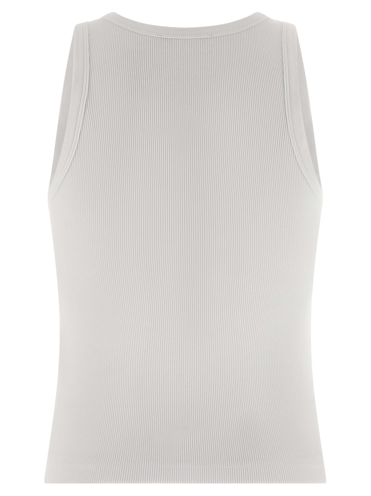 Givenchy White Cotton Sleeveles T-Shirt