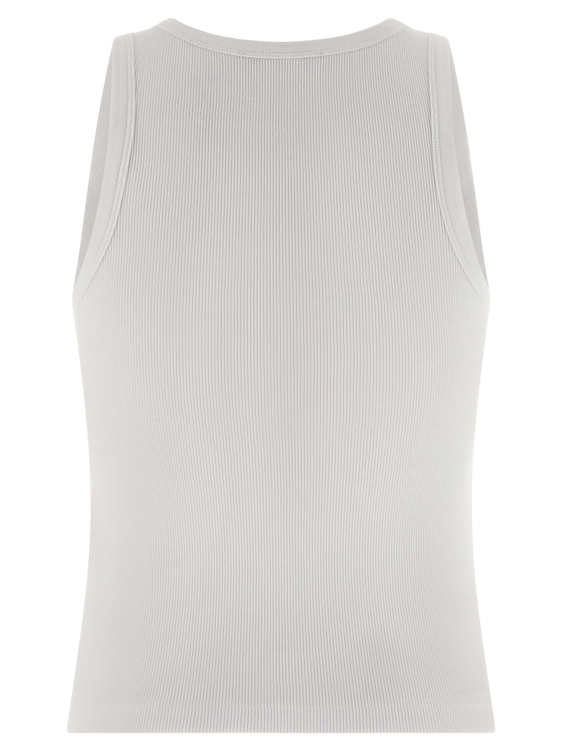 Givenchy White Cotton Sleeveles T-Shirt