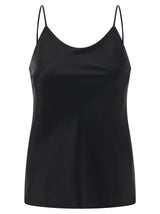 Max Mara Ontano Black Silk Tank Top