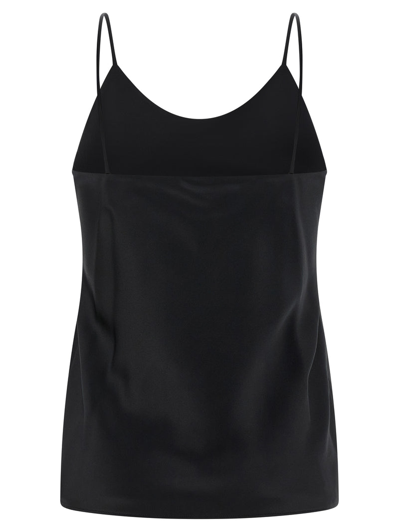 Max Mara Ontano Black Silk Tank Top