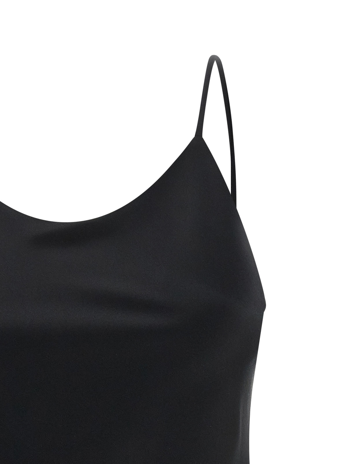 Max Mara Ontano Black Silk Tank Top