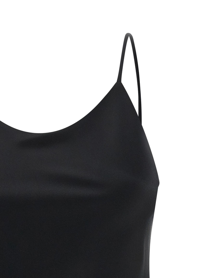 Max Mara Ontano Black Silk Tank Top