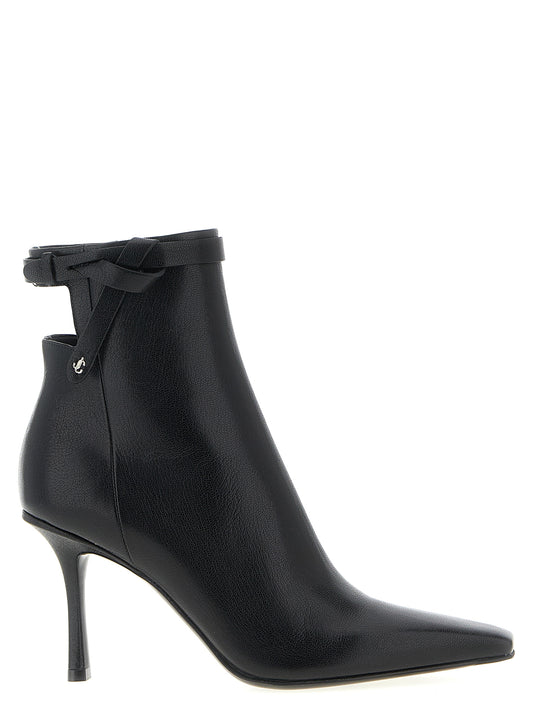 Bottines Jimmy Choo en cuir noir