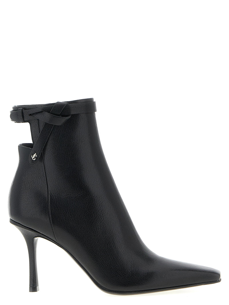 Bottines Jimmy Choo en cuir noir