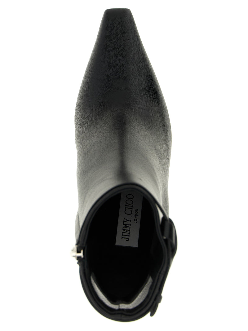 Bottines Jimmy Choo en cuir noir