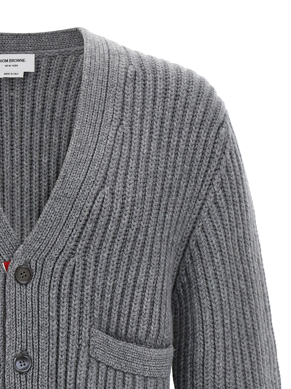 Thom Browne Gray Cashmere Cardigan
