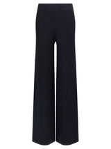 Max Mara Blue Viscose Casual Pants
