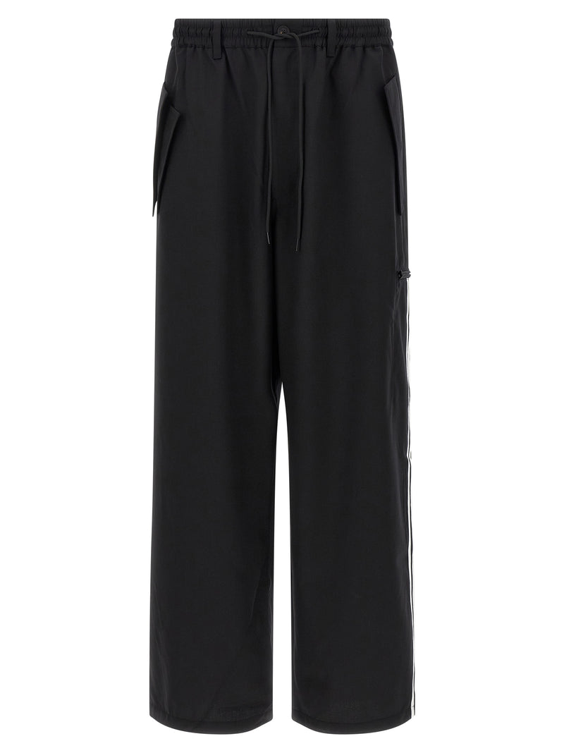 Y-3 Black Polyester Casual Pants