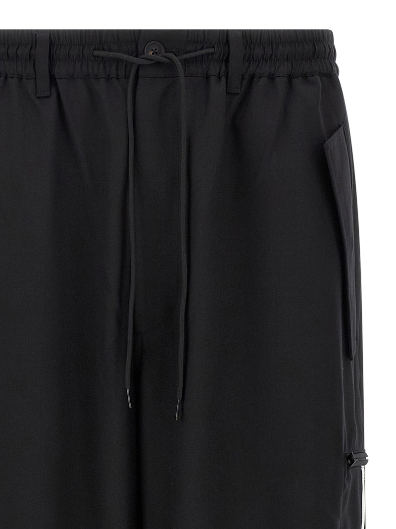 Y-3 Black Polyester Casual Pants
