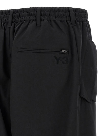 Y-3 Black Polyester Casual Pants
