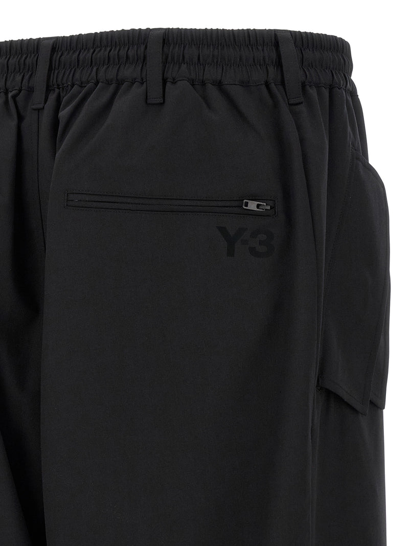 Y-3 Black Polyester Casual Pants